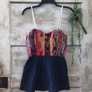 🌿Judith March Top with rope strap detail.